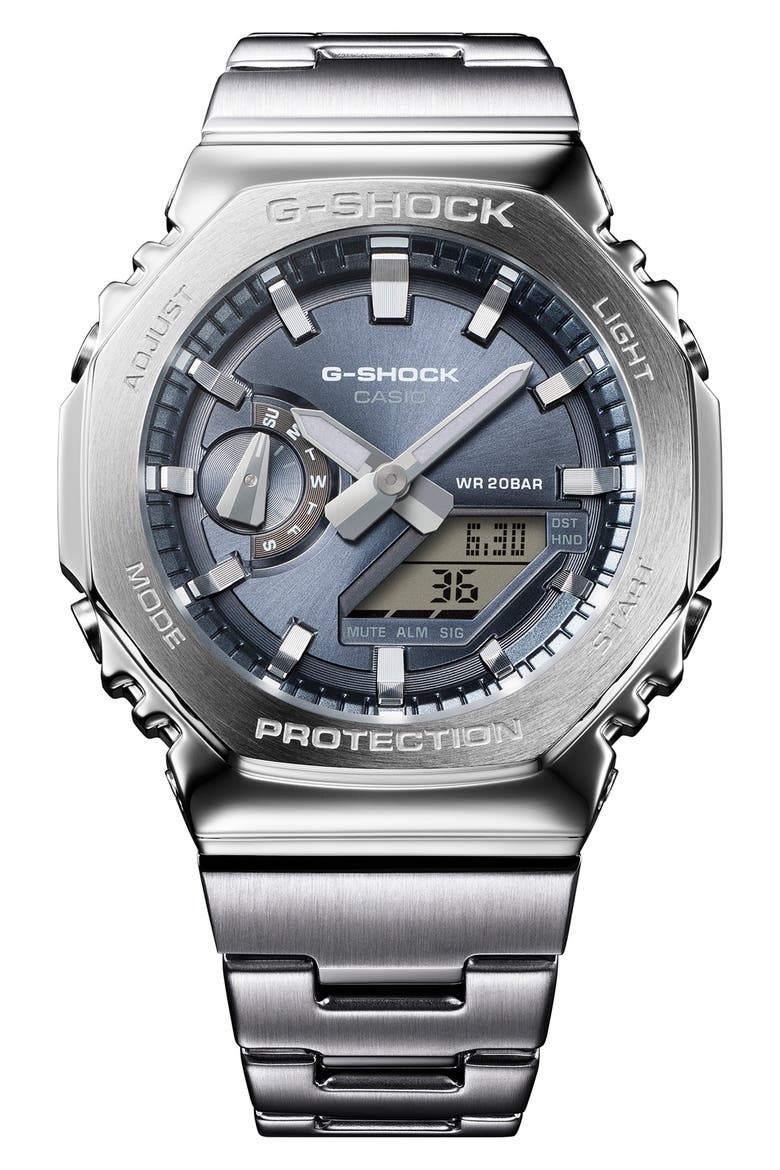 G-Steel GM2110D-8A Grey Ana-Digi Bracelet Watch, 49.3mm x 44.4mm