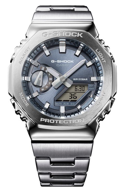 G-Steel GM2110D-8A Grey Ana-Digi Bracelet Watch, 49.3mm x 44.4mm