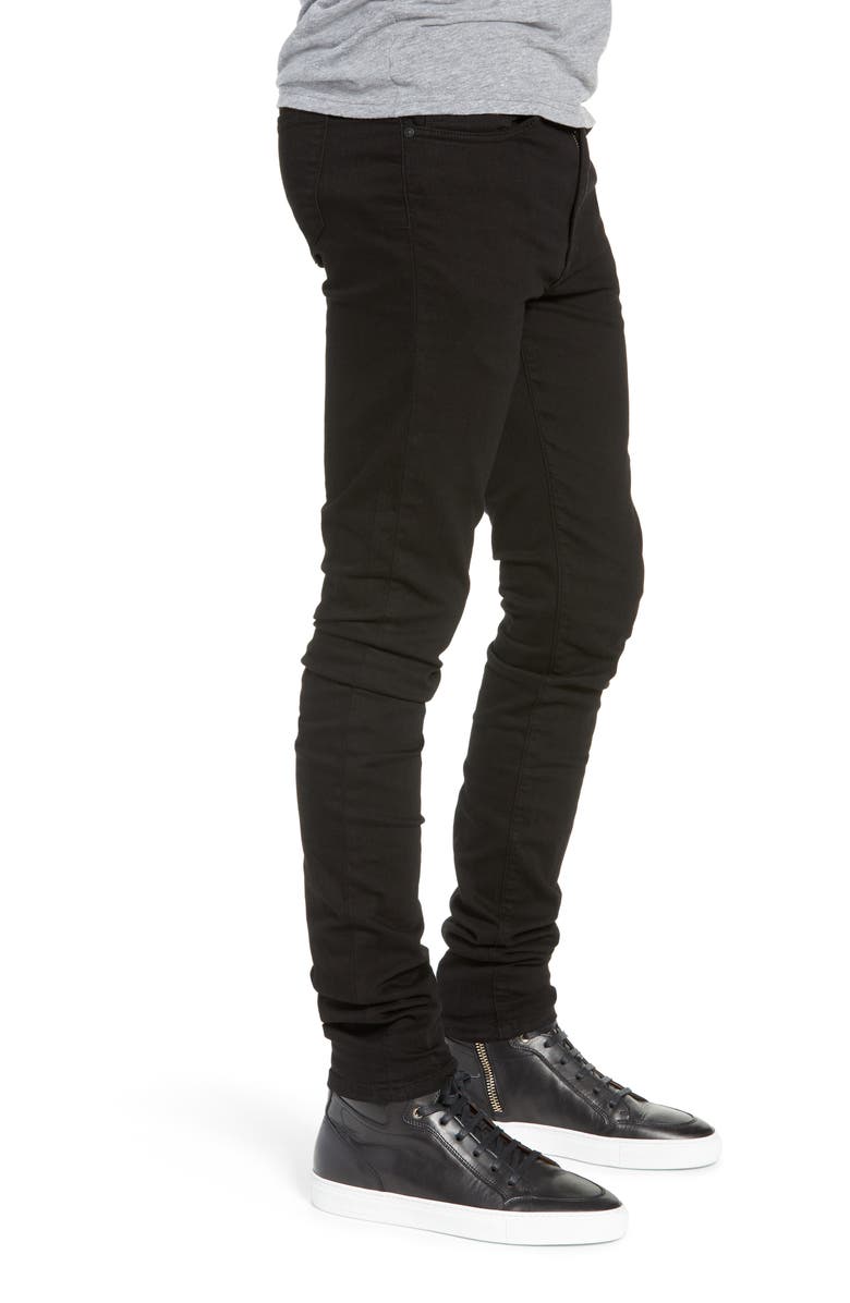 Monfrère Greyson Skinny Fit Jeans, Alternate, color, Noir