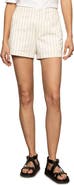 Sanctuary Arden Pinstripe High Waist Denim Shorts