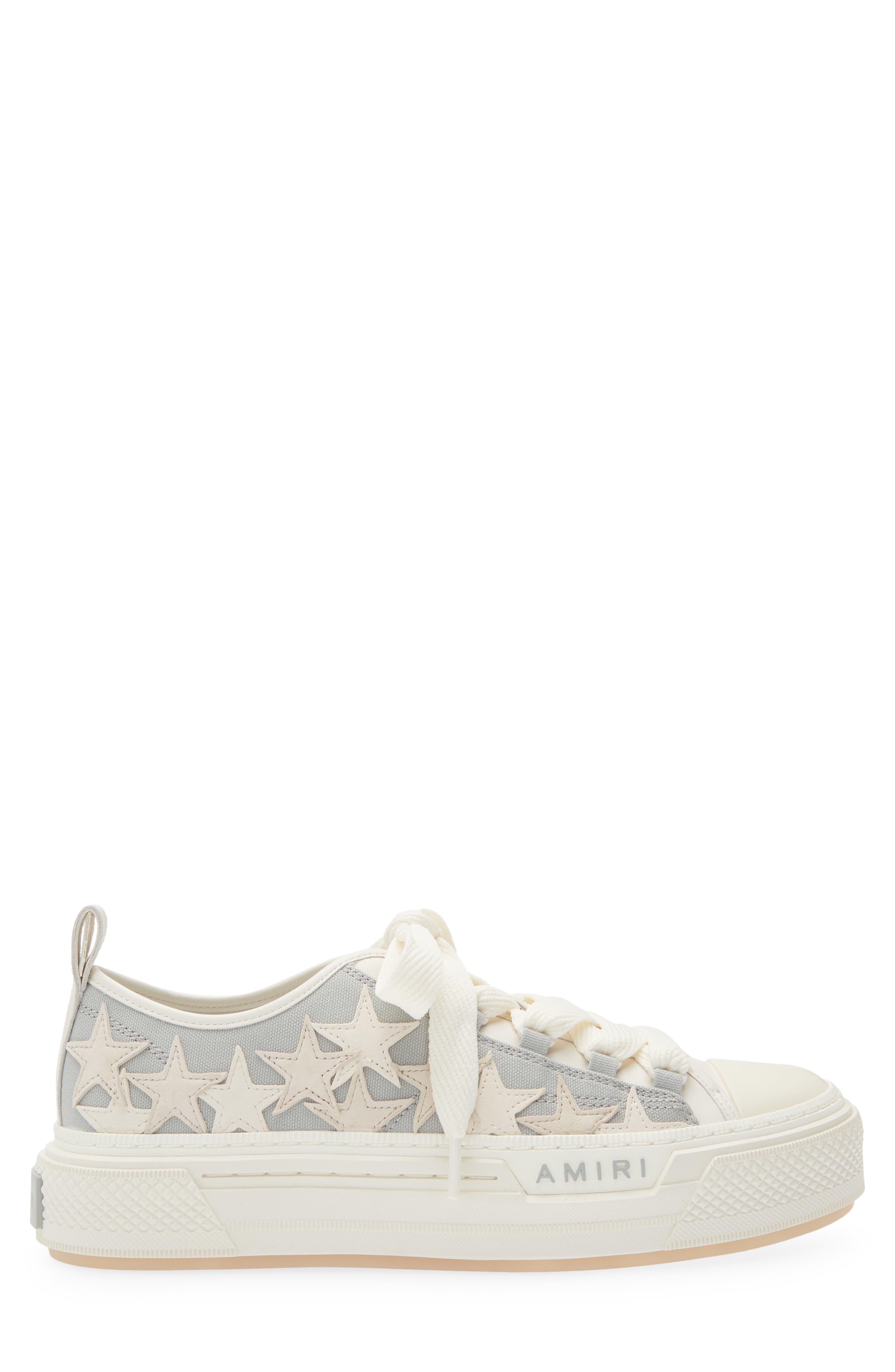 AMIRI Stars Court Low Sneaker, Alternate, color, Ash