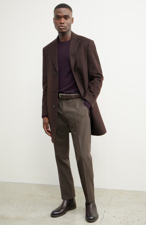 Nordstrom Cashmere Overcoat In Brown
