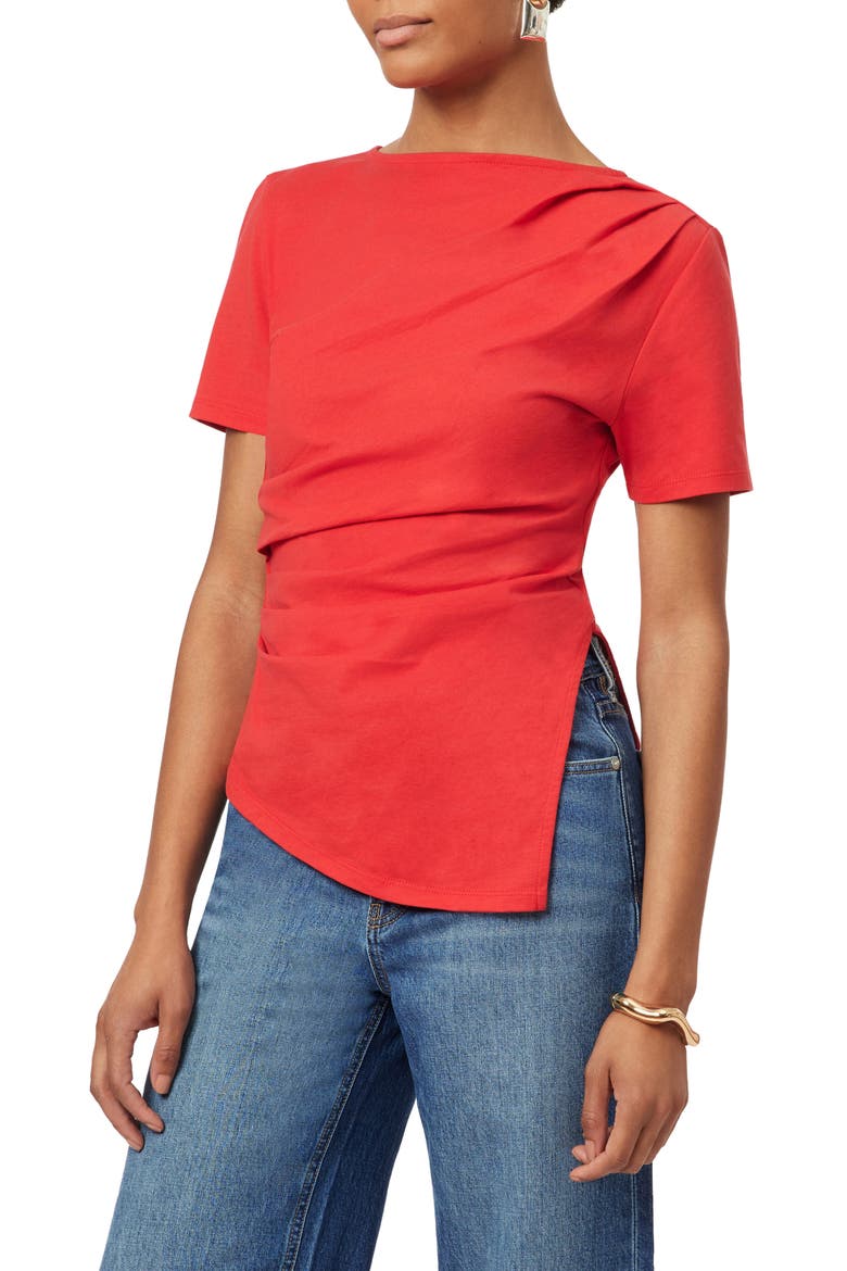 Gathered Asymmetric Tee (Women) | Nordstromrack