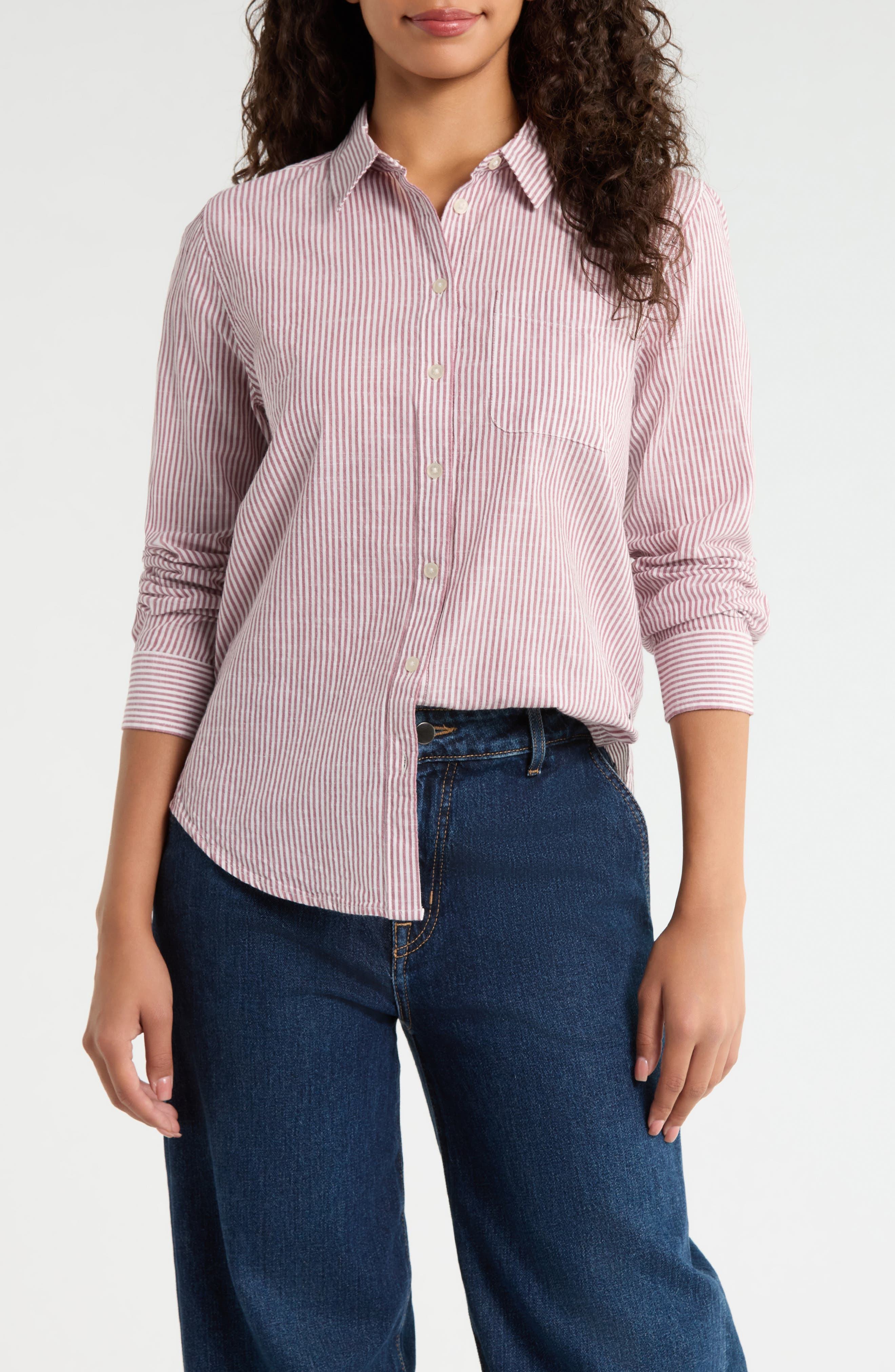 selected BURGUNDY STRIPE