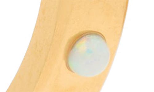 Kate Spade New York Large Faux Opal Hoop Earrings In Opal