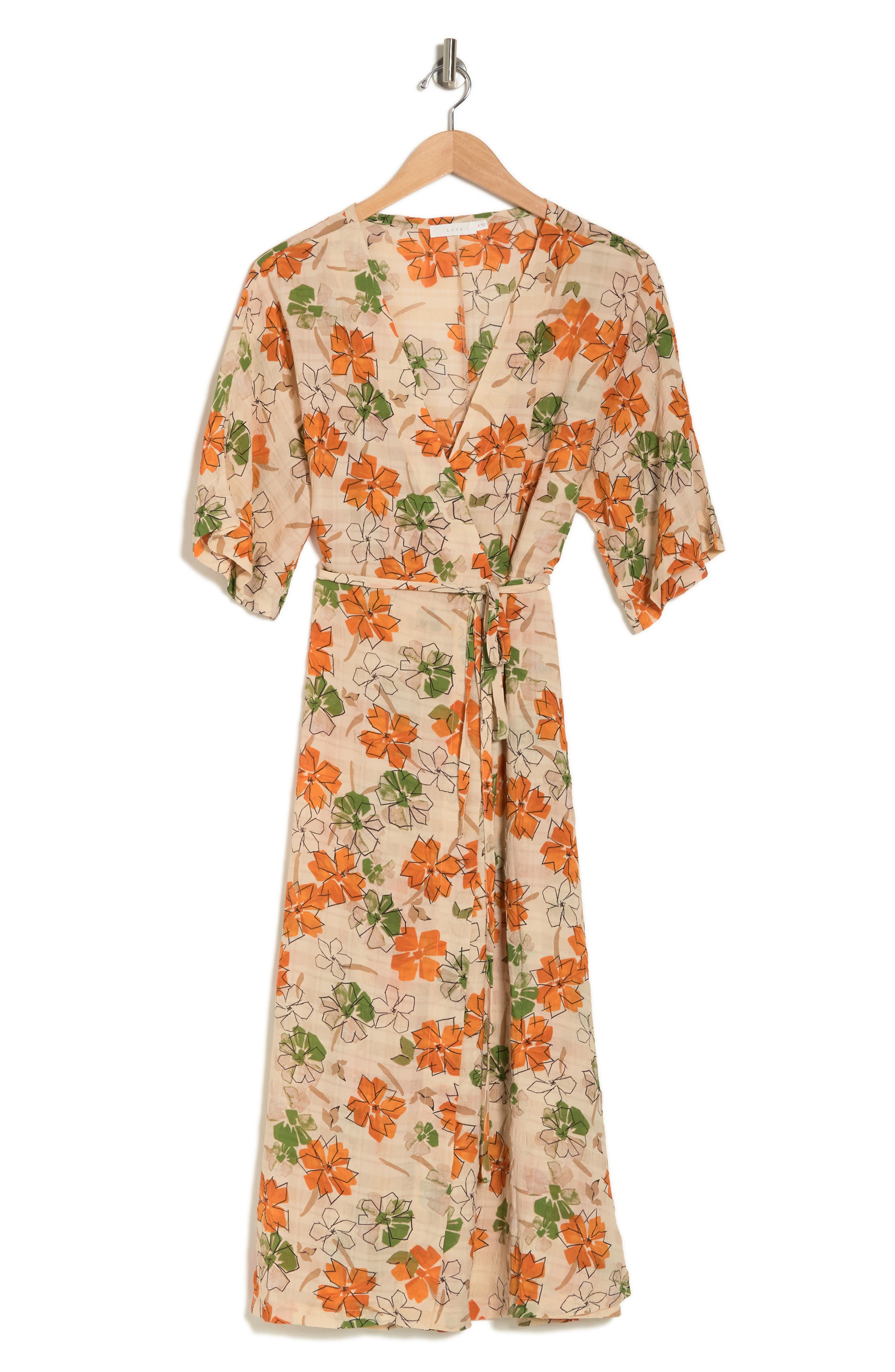 Lush Self Tie Floral Print Topper (Women) | Nordstromrack