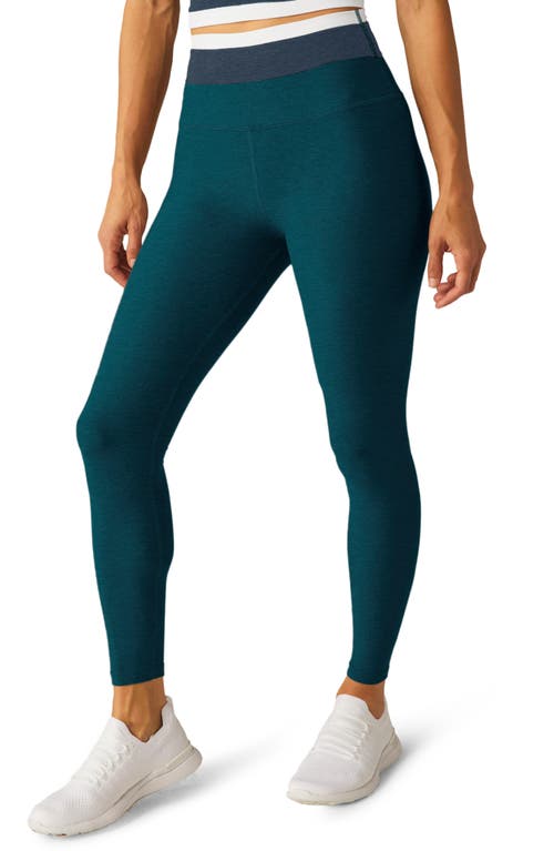 BEYOND YOGA BEYOND YOGA SPACE DYE HORIZON COLORBLOCK ANKLE LEGGINGS 