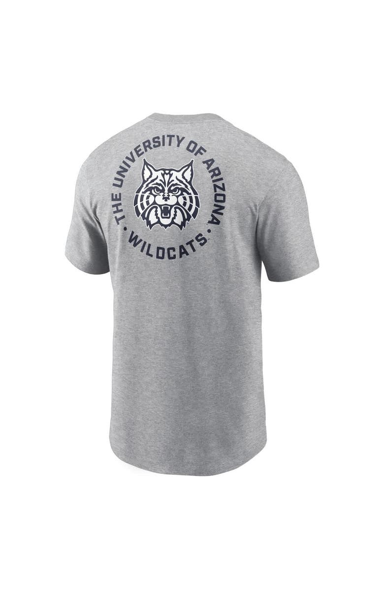 Nike Men's Nike Heather Gray Arizona Wildcats Campus 2-Hit T-Shirt, Alternate, color, 