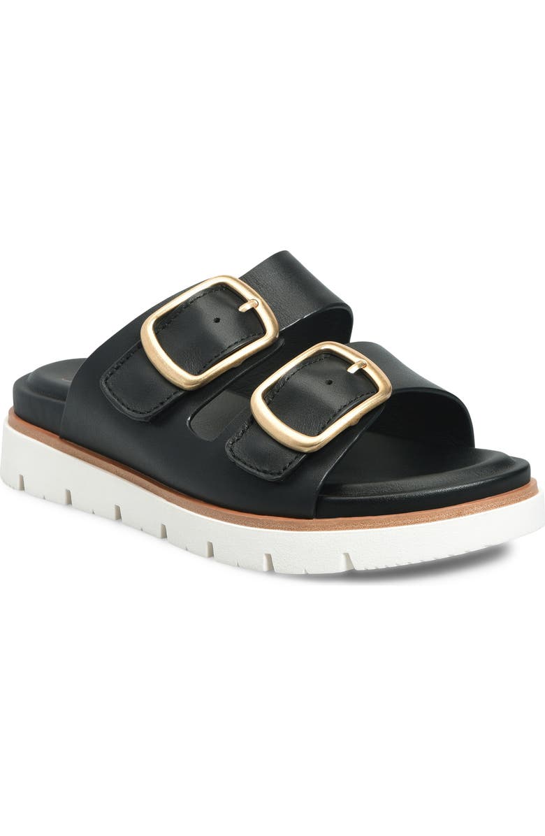 Söfft Gabby Platform Slide Sandal, Main, color, Black