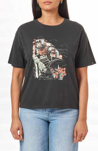 C & C California Toni Boxy Cotton Crop Tee