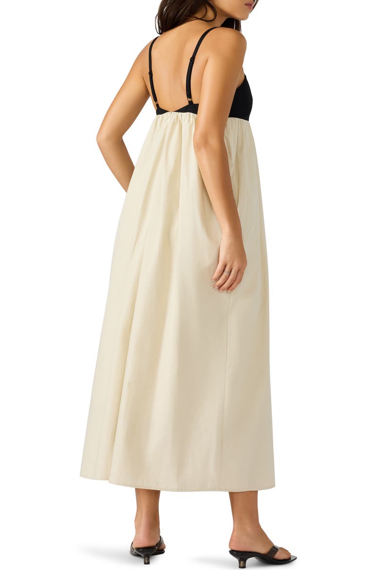 Emmaline Empire Waist Cotton Poplin Maxi Dress, Alternate, color, OATMEAL