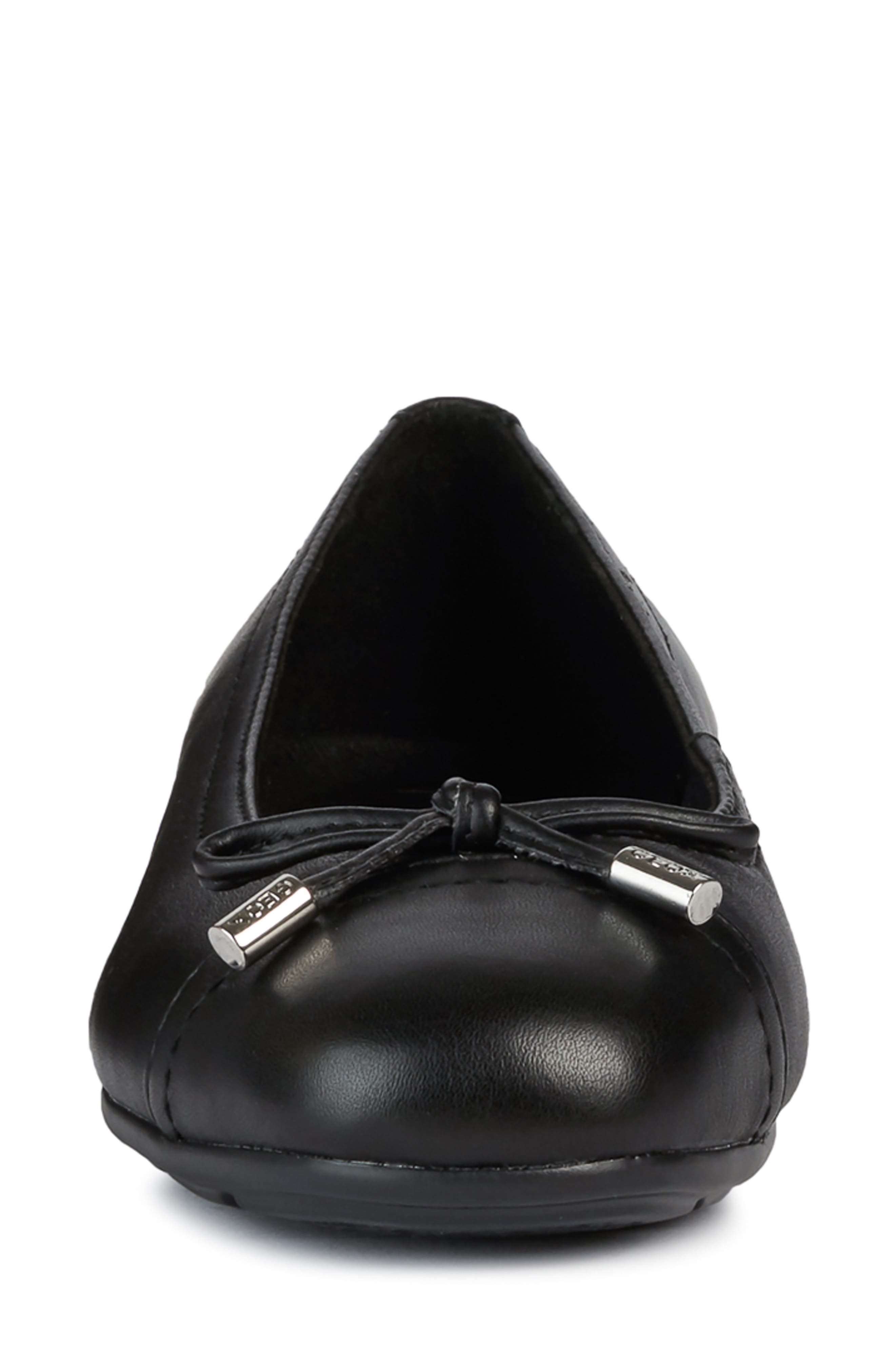 Annytah Cap Toe Flat, Alternate, color, BLACK NAPPA LEATHER