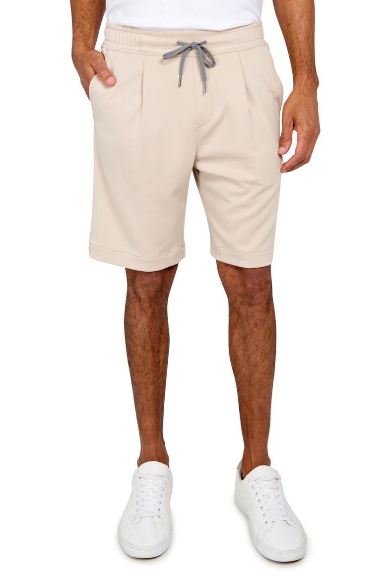 Slim Fit Solid Drawstring Shorts, Main, color, KHAKI