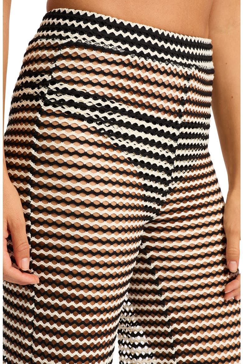 Mesh Effect Cover-Up Pants, Alternate, color, BLACK