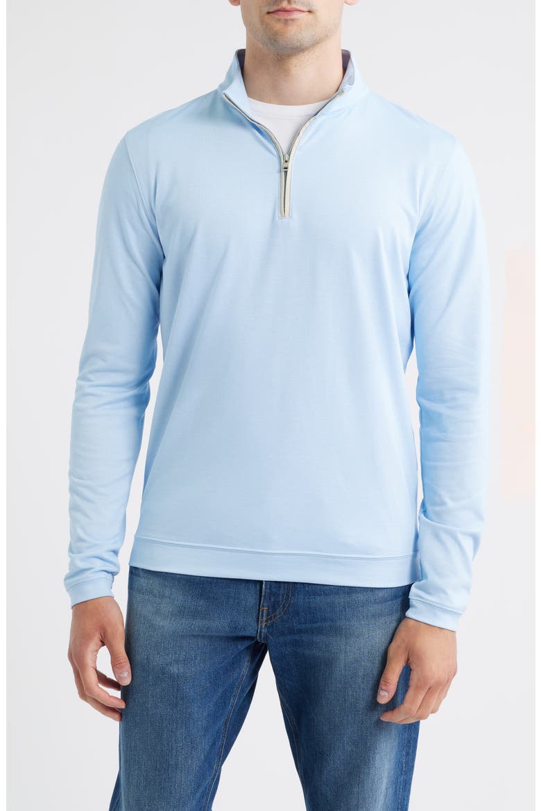 Crown Crafted Albatross Quarter Zip, Main, color, BLUE TOPAZ