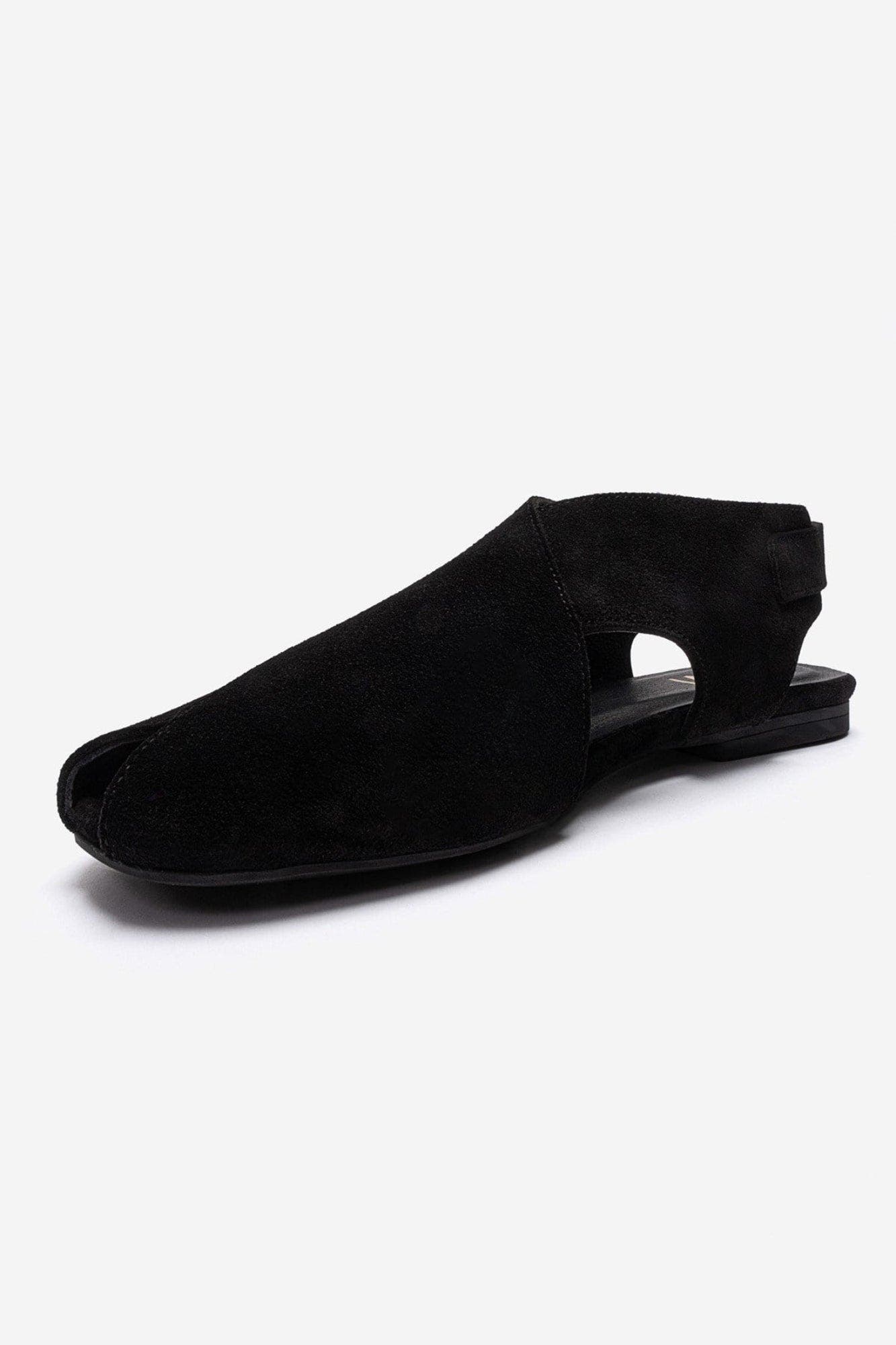 Monaro Leather Sandal, Alternate, color, Black Suede