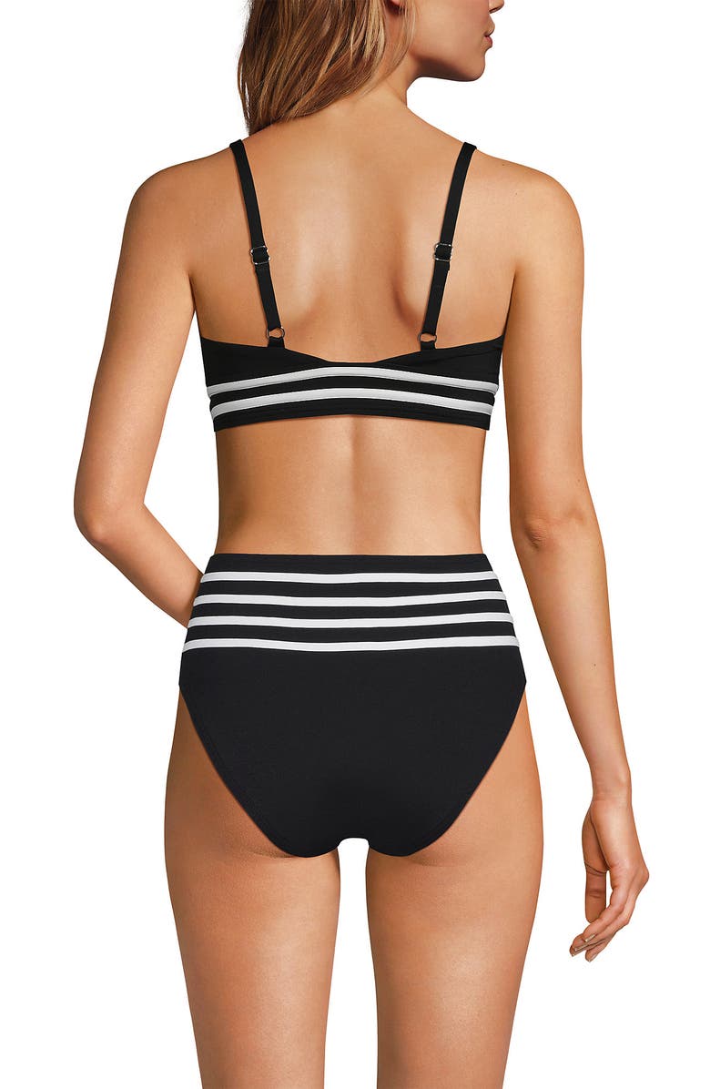 Lands' End V-Neck Underwire Tankini Top, Alternate, color, 