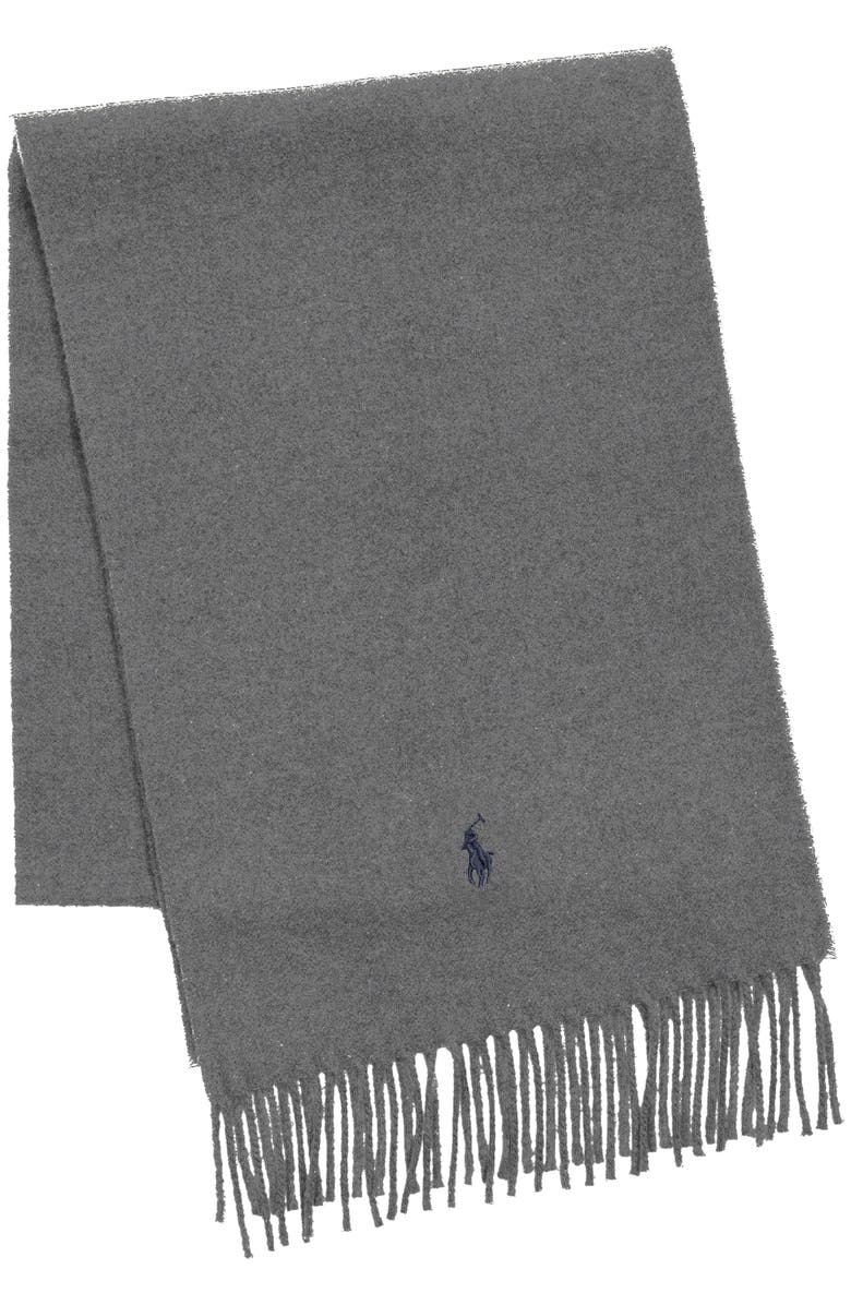 Polo Ralph Lauren Solid Recycled Wool Scarf, Main, color,