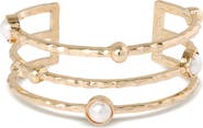 BCBG Pearls Cuff Bracelet