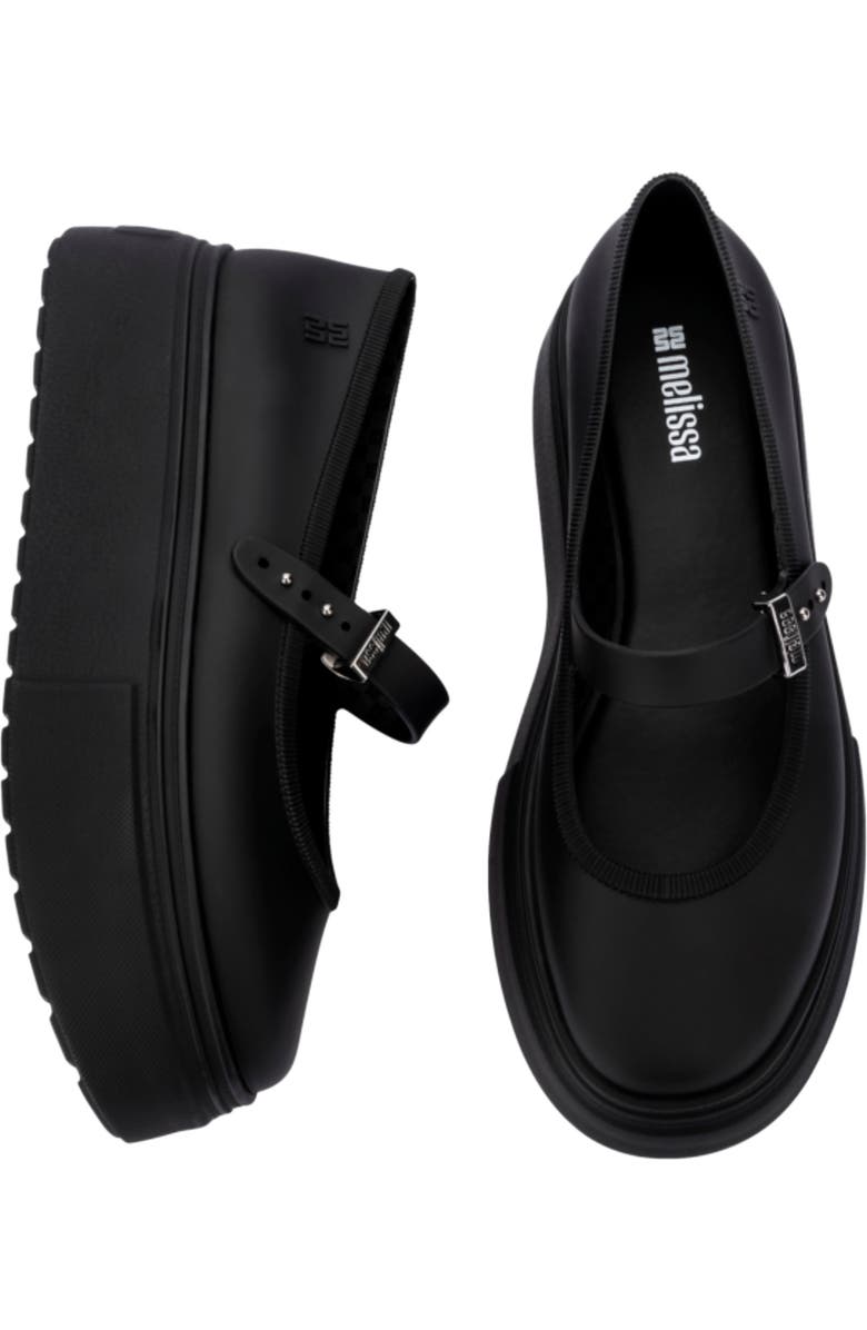 Melissa Soft Ballerina Platform Mary Jane, Alternate, color, Black