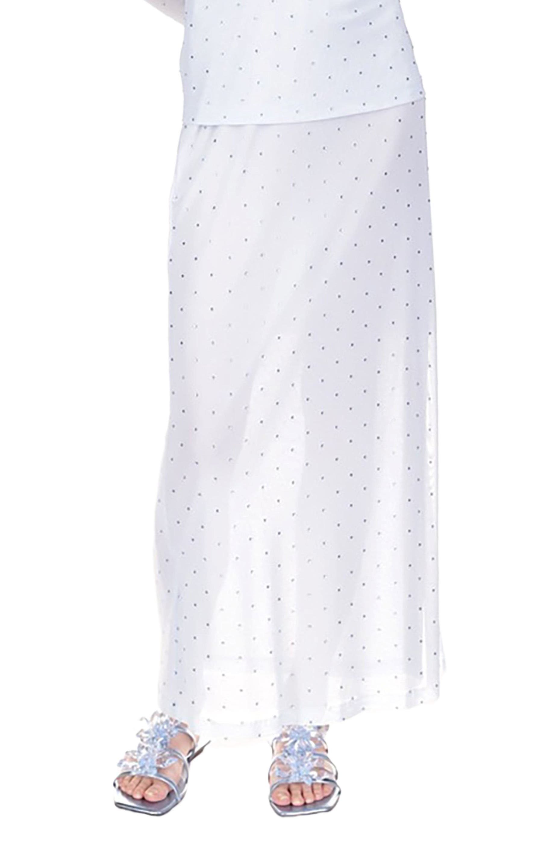Rhinestone Mesh Skirt - image 4