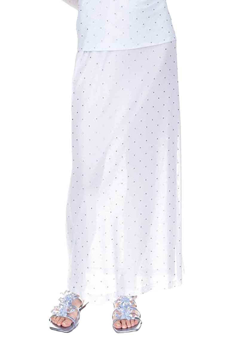 Rhinestone Mesh Skirt, Alternate, color, Powder Blue