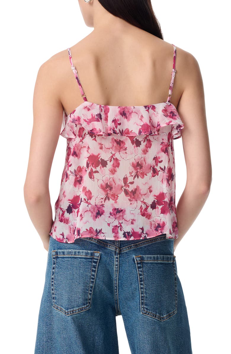 Robert Rodriguez Justine Cascading Ruffle Chiffon Camisole, Alternate, color, Heavenly Pink Rose B