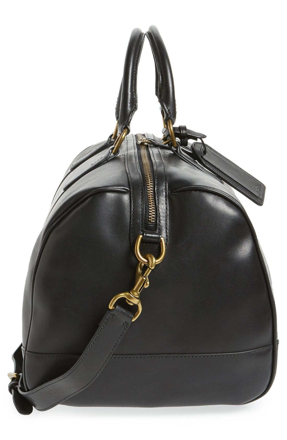 Polo Ralph Lauren Leather Duffel Bag, Alternate, color, 