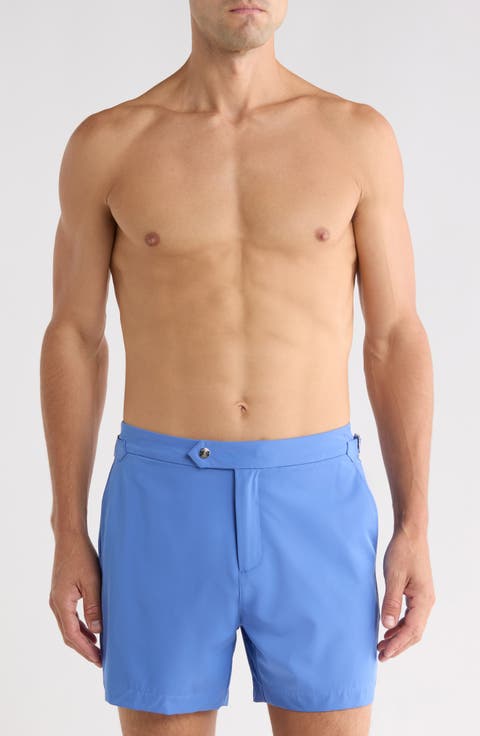 Sun Flat Front Swim Trunks