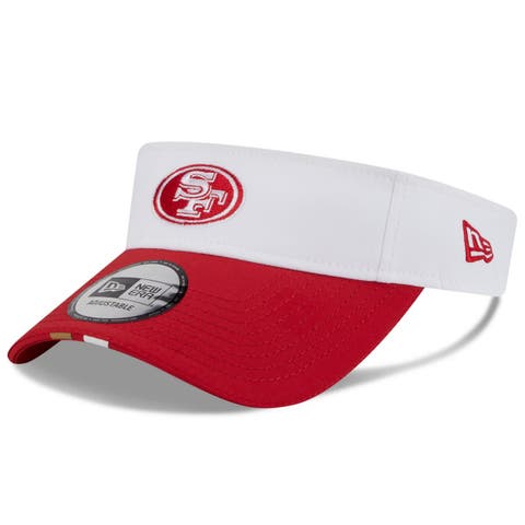 Men's New Era  White/Scarlet San Francisco 49ers 2025 NFL Training Camp Adjustable Visor