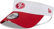 New Era Men's New Era White/Scarlet San Francisco 49ers 2025 NFL Training Camp Adjustable Visor