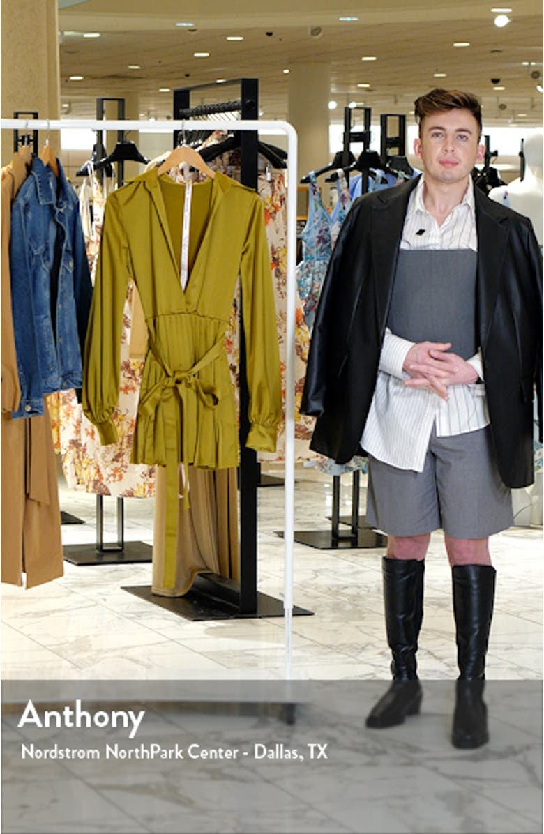 Allegra Long Sleeve Faux Wrap Cocktail Minidress, sales video thumbnail