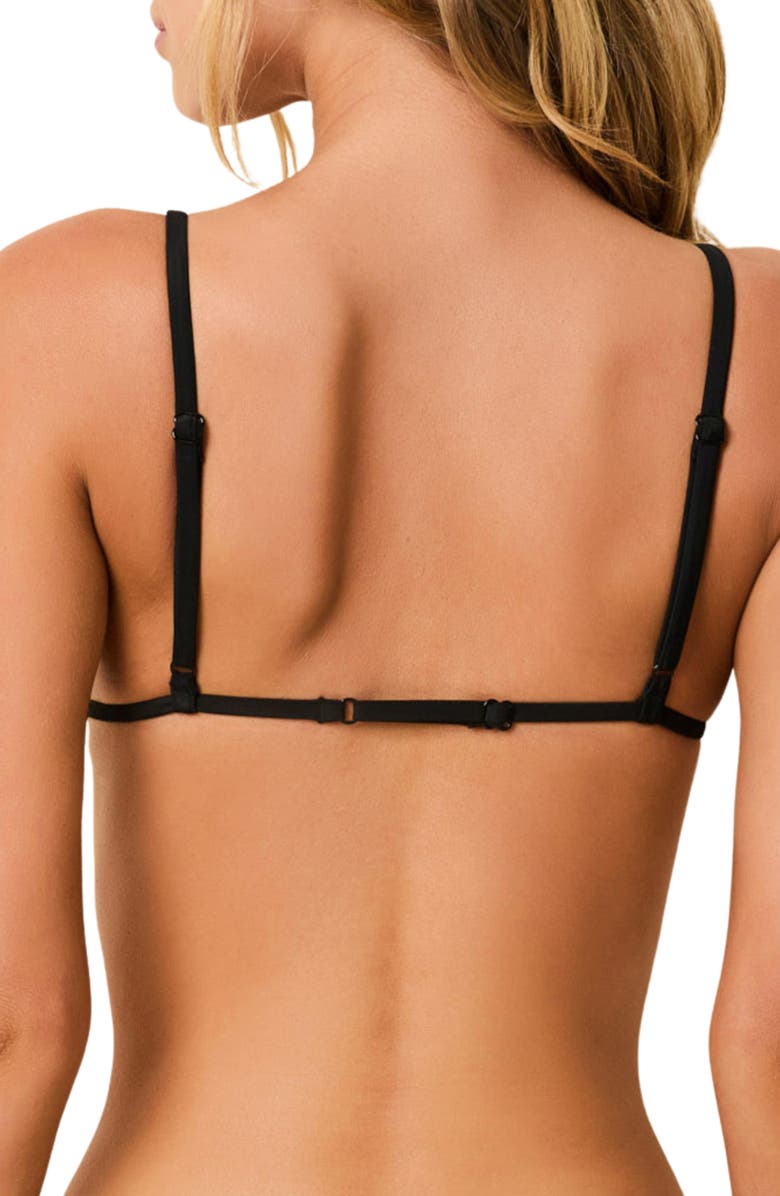 Solid & Striped The Gaia Ring Bikini Top, Alternate, color, Noir