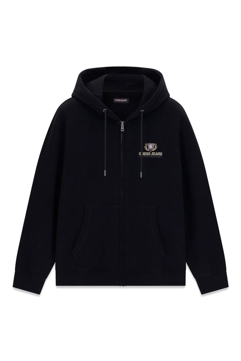 Cali Graphic Zip Hoodie, Alternate, color, BLACK/ BLACK