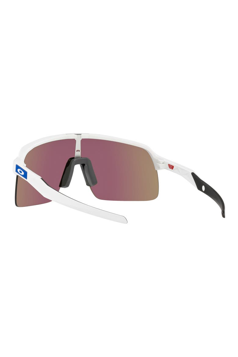 Sutro Lite 139mm Prizm™ Wrap Shield Sunglasses, Alternate, color, WHITE/ PRIZM SAPPHIRE