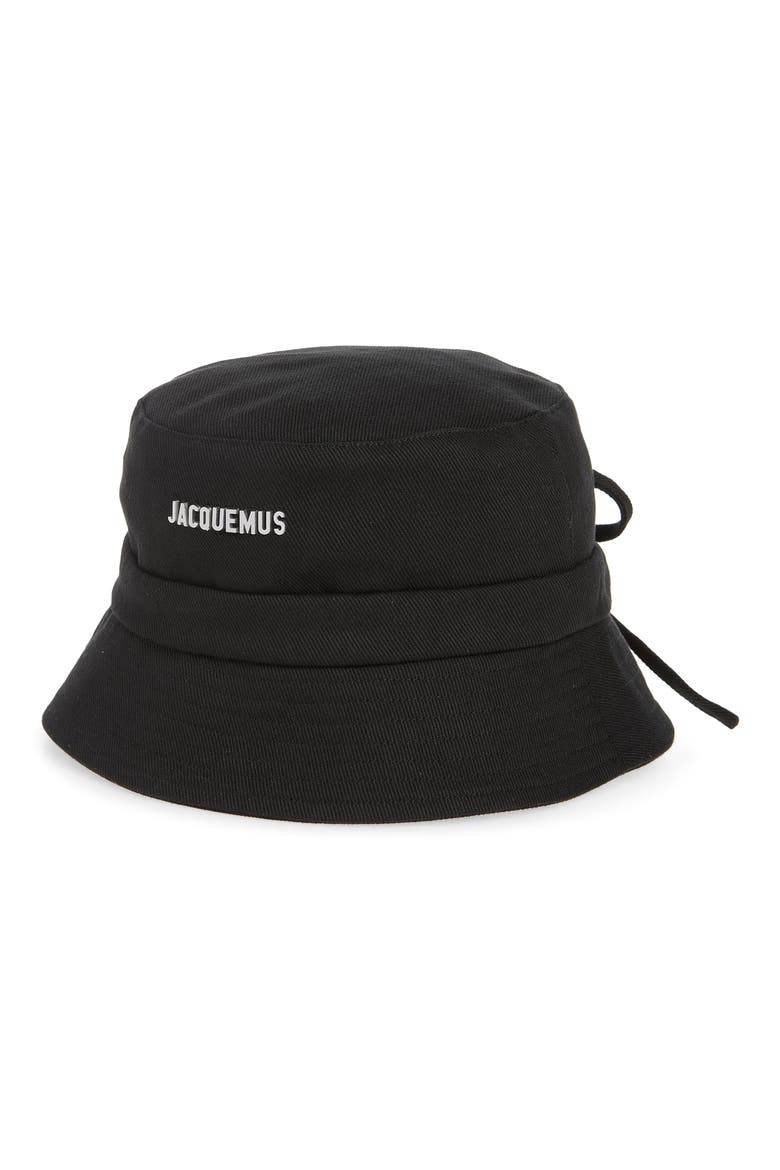 Le Bob Gadjo Cotton Bucket Hat, Main, color, BLACK 990