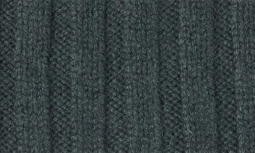 Bruno Magli Cashmere Wide Rib Beanie In Green