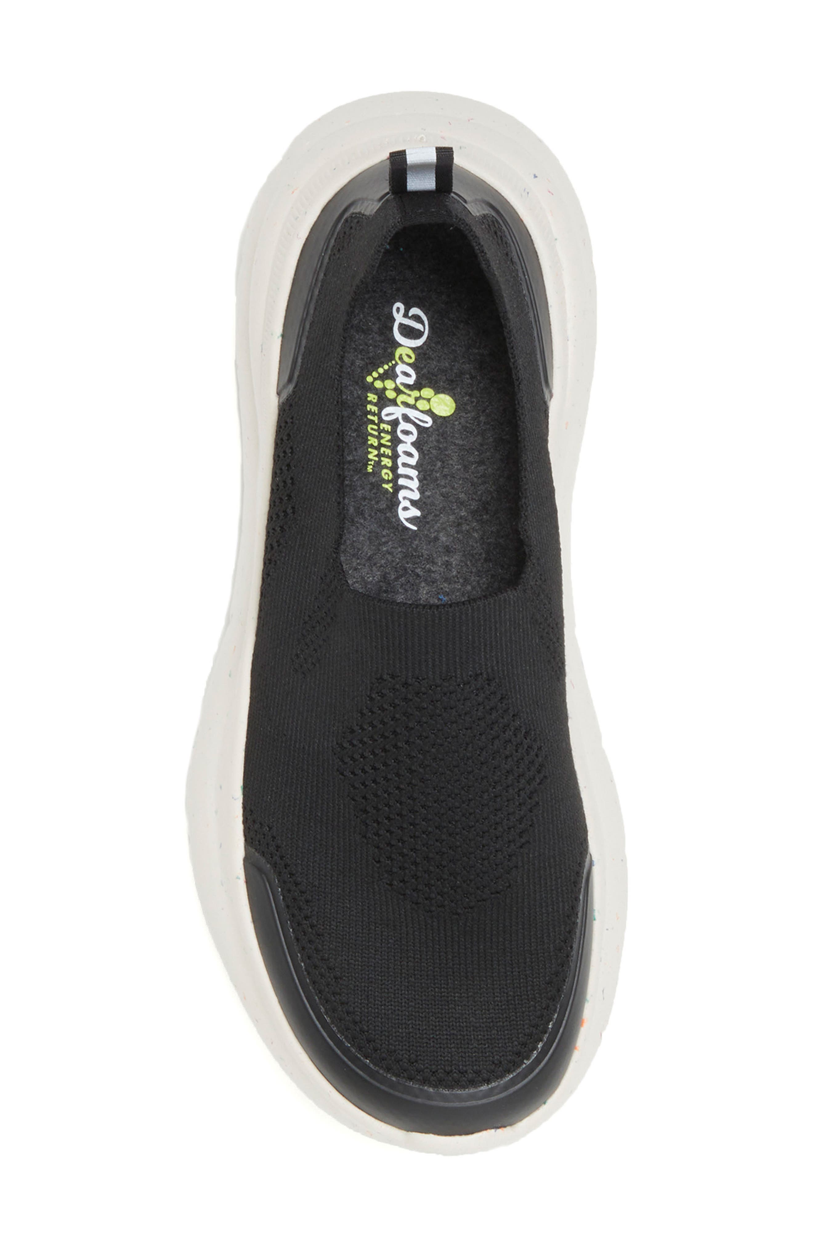 DEARFOAMS Crimson ReGrind Energy Return<sup>®</sup> Slip-On Sneaker, Alternate, color, Black/Black