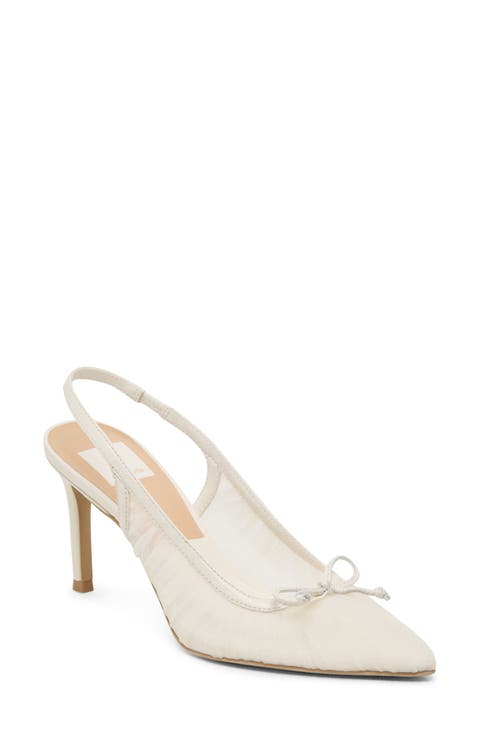 SATIN FINISH POLKA DOT SLINGBACK PUMPS - Multi-color | ZARA