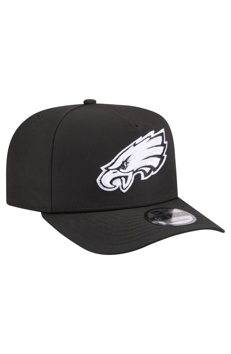 New Era Men
s New Era  Black Philadelphia Eagles Gore-Tex A-Frame 9FIFTY Adjustable Hat, Alternate, color, Black