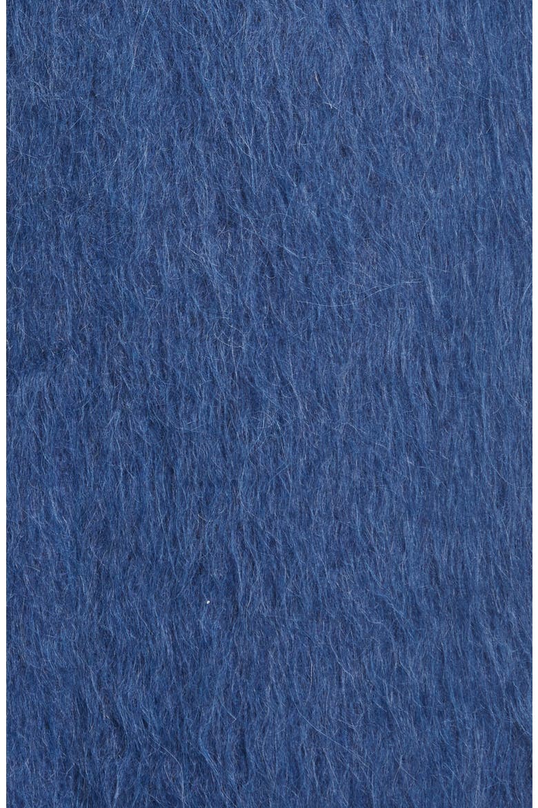 Tie Waist Wool Blend Coat, Alternate, color, DARK AZURITE