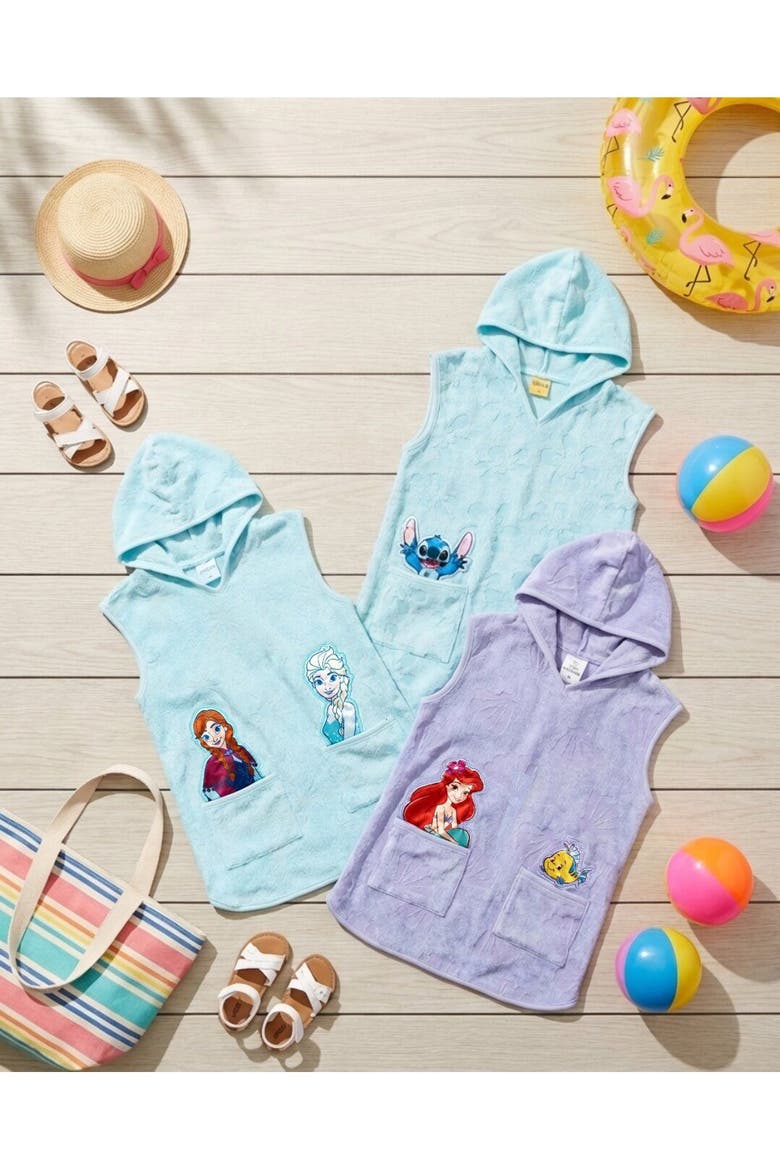 Lilo & Stitch Hooded Swimwear Cover Up, Alternate, color, Stitch Angel Blue