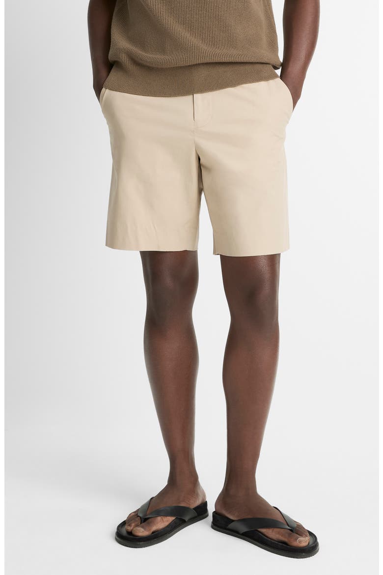 Flat Front Stretch Cotton Chino Shorts, Main, color, CAHUENGA KHAKI