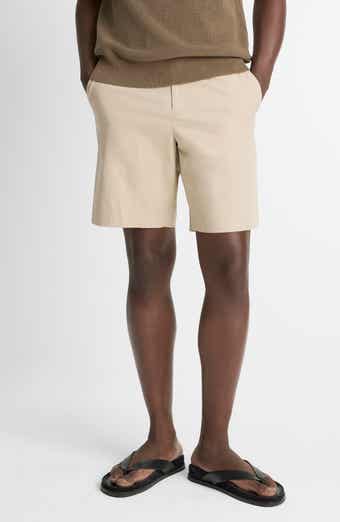 Vince Flat Front Stretch Cotton Chino Shorts
