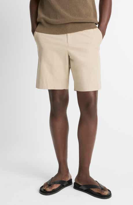 Vince Flat Front Stretch Cotton Chino Shorts