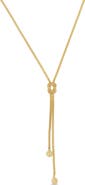 Bony Levy 14k Gold Lariat Chain Necklace