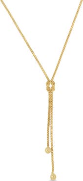 Bony Levy 14k Gold Lariat Chain Necklace
