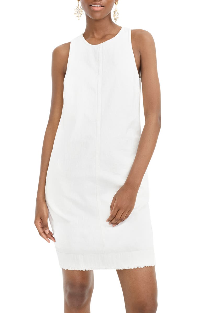 J.Crew Denim Shift Dress, Main, color,