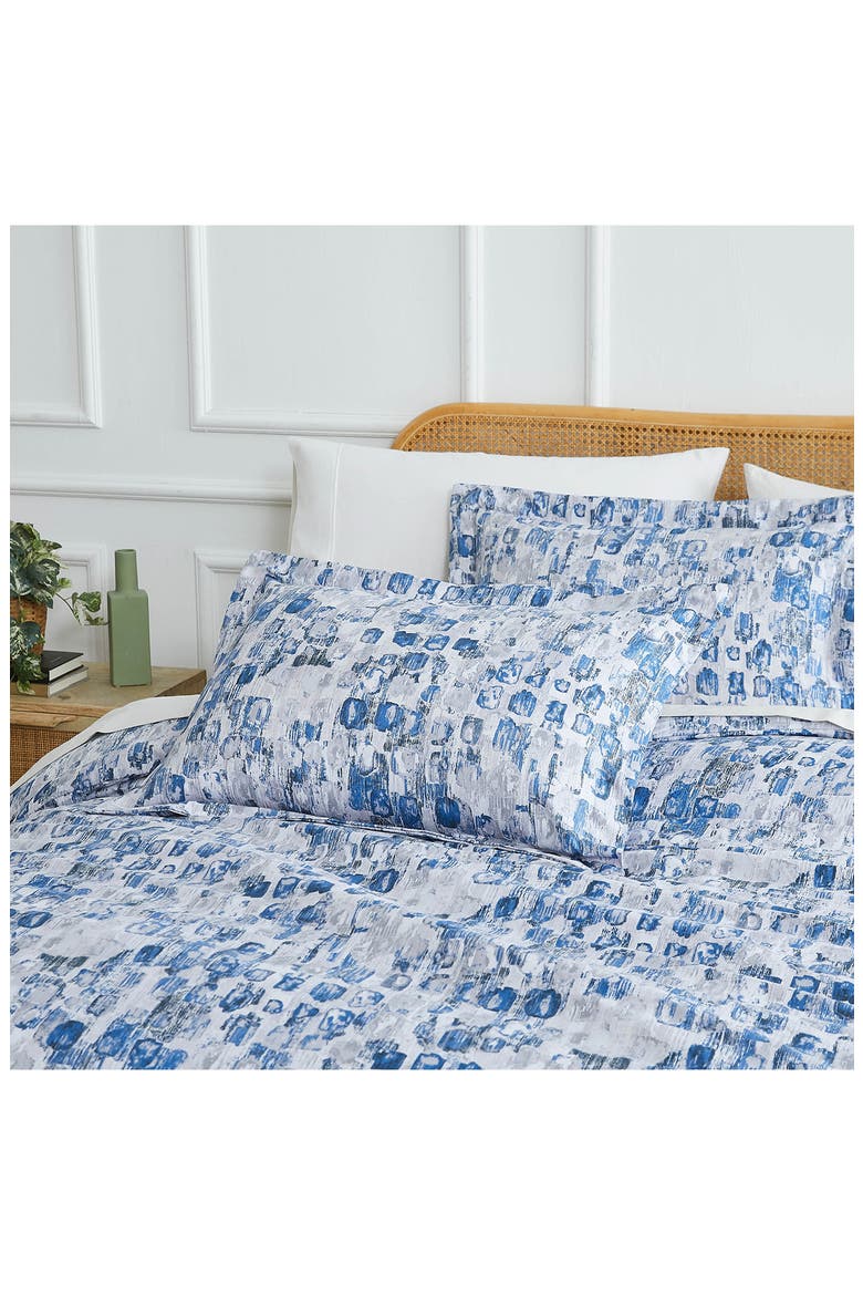 Rhythm Duvet Cover & Sham Set, Alternate, color, BLUE