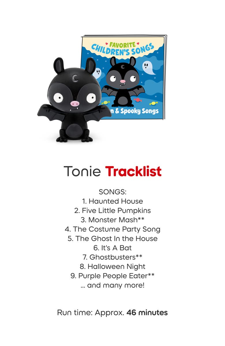 tonies Spookley, Bat & Witch Audio Character Bundle, Alternate, color, Multi